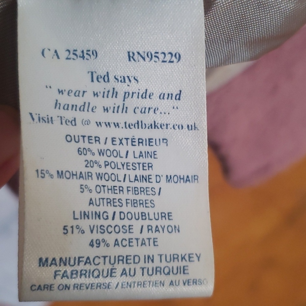 Ted baker woolblend coat - Picture 11 of 11